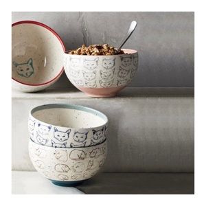 Anthro Cat Study Bowls 🐈‍⬛